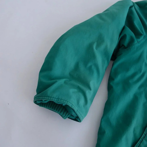 Vintage 90S British Green & Red Checker Liner Zip Up Hooded  Winter Jacket XL - Picture 11 of 16